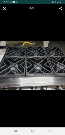 Comercial cooktop 6 burner