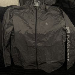 dark green dodgers windbreaker