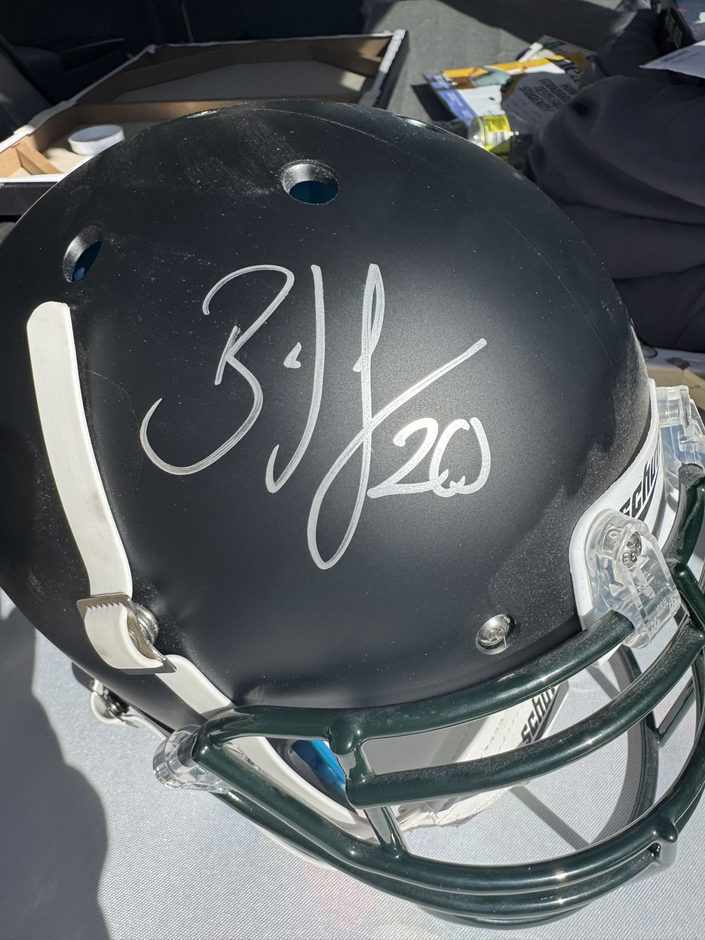 Signed Brian Dawkins Helmet