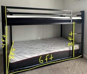Twin Bunkbed (Mattress not included)