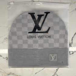 Lv Petit Damier “Gray” Beanie
