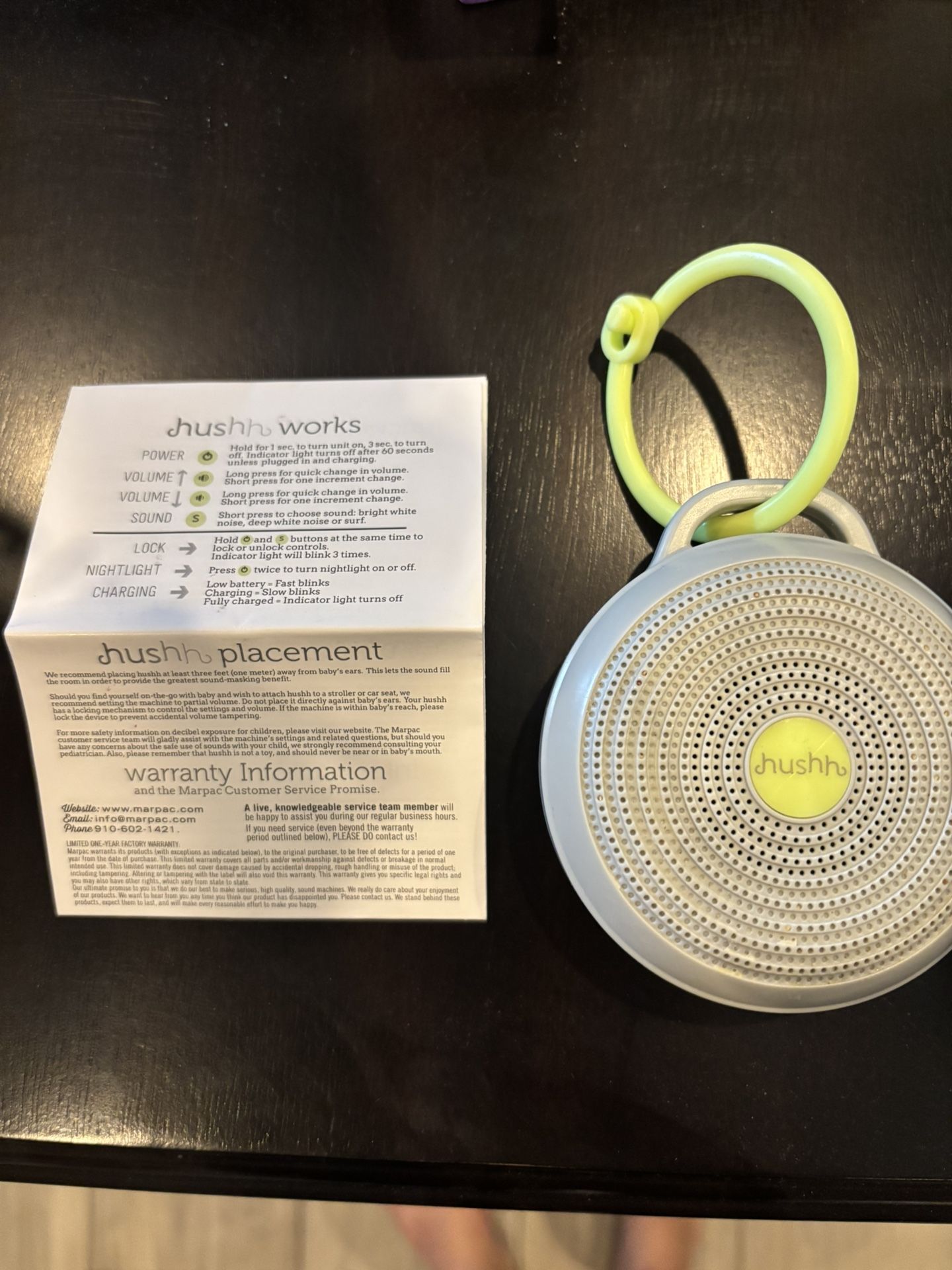 Hushh Portable Sound Machine