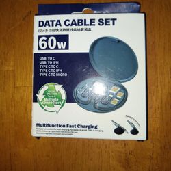 Complete Charging Set For Any And All Cell Phones And Fast Charging
