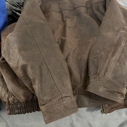 Leather Bomber Jacket