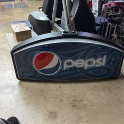 Pepsi Salesman’s Sign Sample. Rare Illuminates