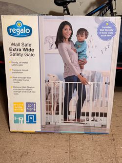 Regalo - Wall safe extra wide safety gate