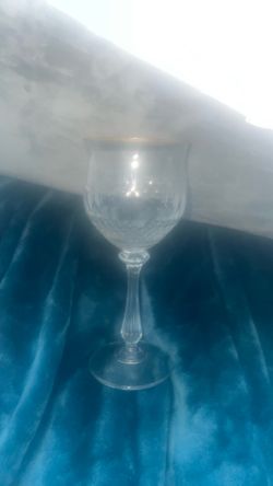 Mikasa gold water goblet