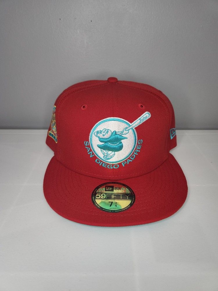 BRAND NEW San Diego Padres New Era 25th Anniversary Scarle 7 3/4