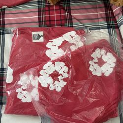 Red Denim Tears Set M