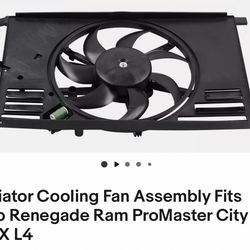 Radiator Cooling Fan Assembly Fits Jeep Renegade 