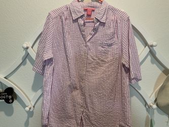 Women Seersucker Top Button With pocket