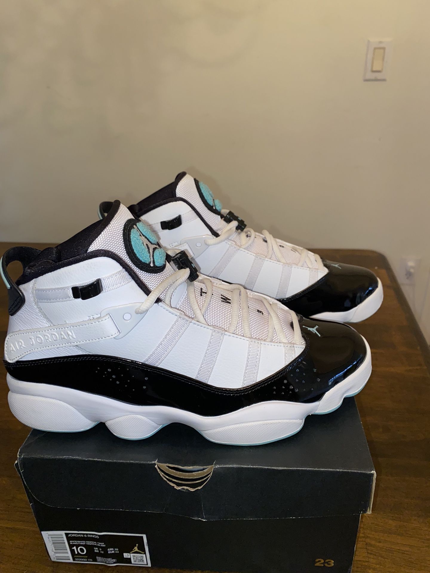 Jordan 6 Rings White Tropical Twist Black, Size 10Mens ,Only $140! 