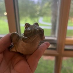 Ceramic Frog Figurine 