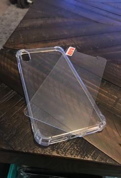 iPhone X and XS case and tempered glass for $15
