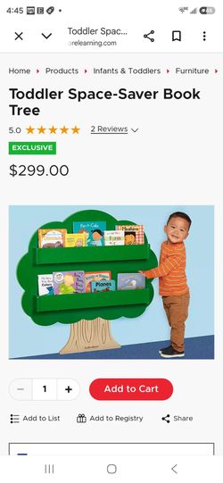 LakeshoreToddler bookshelf tree