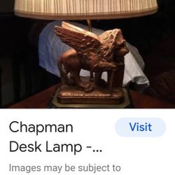  LAMP Chapman Desk Lamp Vintage 