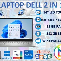 Lapto Dell 2 In 1 i7 11th generation