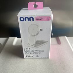 onn 3-in-1 Qi2 Certified Wireless Charging Stand