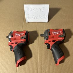 New Milwaukee 3/8 OR 1/2 Fuel Stubby Impact Wrench 