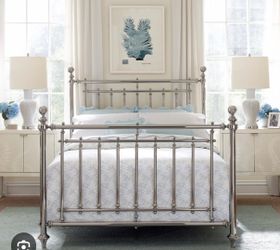 King size Martha Stewart Nickel Bed Frame
