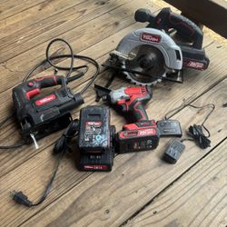 Power Tools And Storage Boxes 