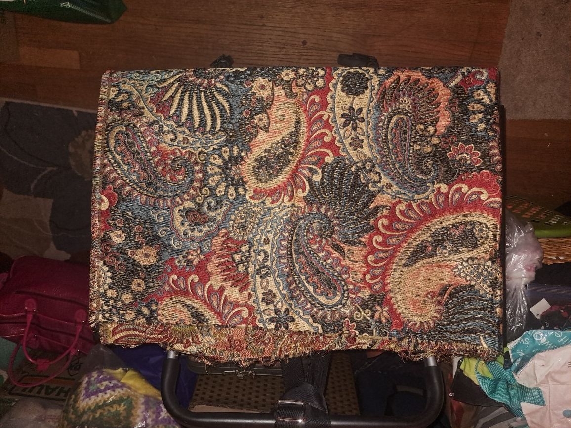 Gorgeous Piece Of Fabric Vibrant Multicolor Paisley Design