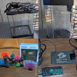 20 Gallon Top Fin Aquarium Kit,18"In Terrarium