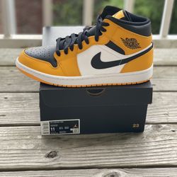 BRAND NEW JORDAN 1 MID “TAXI” FOR SALE!!! MEN SIZES 11 & 12 $165