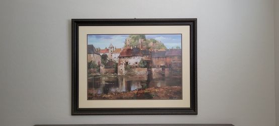Decorative wood framed wall picture
