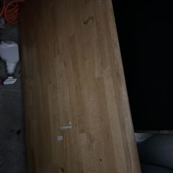 Wooden Dinning Room Table With Extending Sides