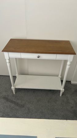 Table with built in shelf at bottom