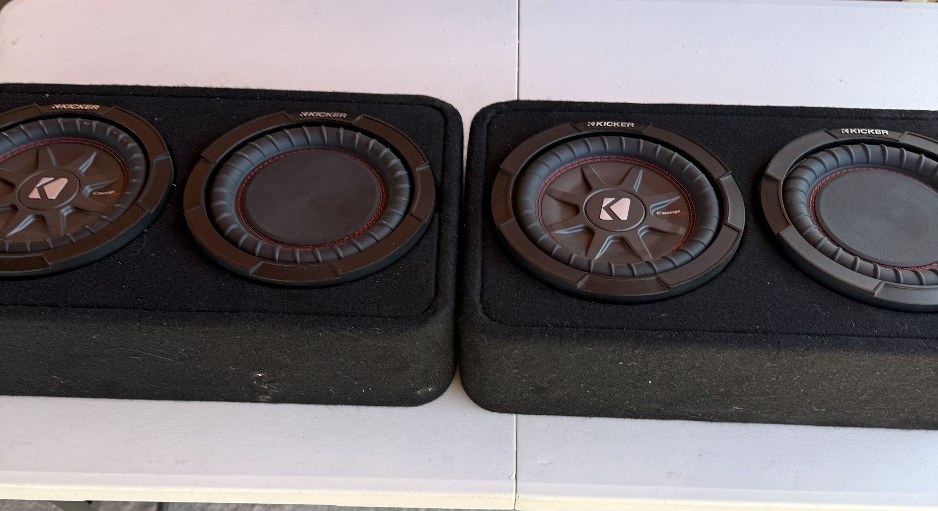 2 Kicker Comp RT 8inch Subwoofers