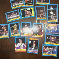 1987 Topps WWF Ringside Action Lot of 17 Wrestling cards