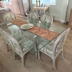 Glass Dining Table With Chairs 