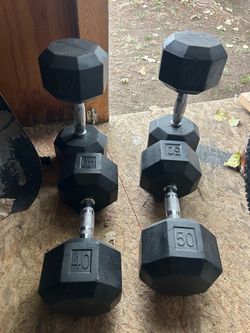 40 and 50 pound weights