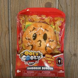 NIB Ooey Gooey Gooey Grill Smooosh Burger Set with Toppings
