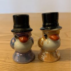 Lustreware Birds Salt and Pepper, Tiny Top Hat Birds Salt & Pepper B14
