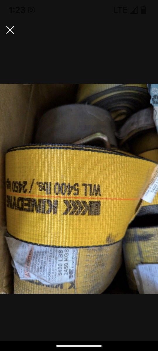 Trucker Flat Bed Heavy Duty Straps (Read)