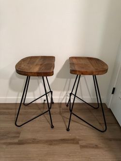 wooden bar stools