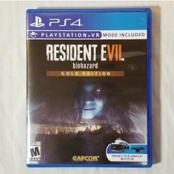 Resident Evil 7: Biohazard Gold Edition Sony PlayStation 4 PS4 Video Game VR Inc