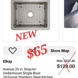 Elkay Kitchen Sink with Accessories