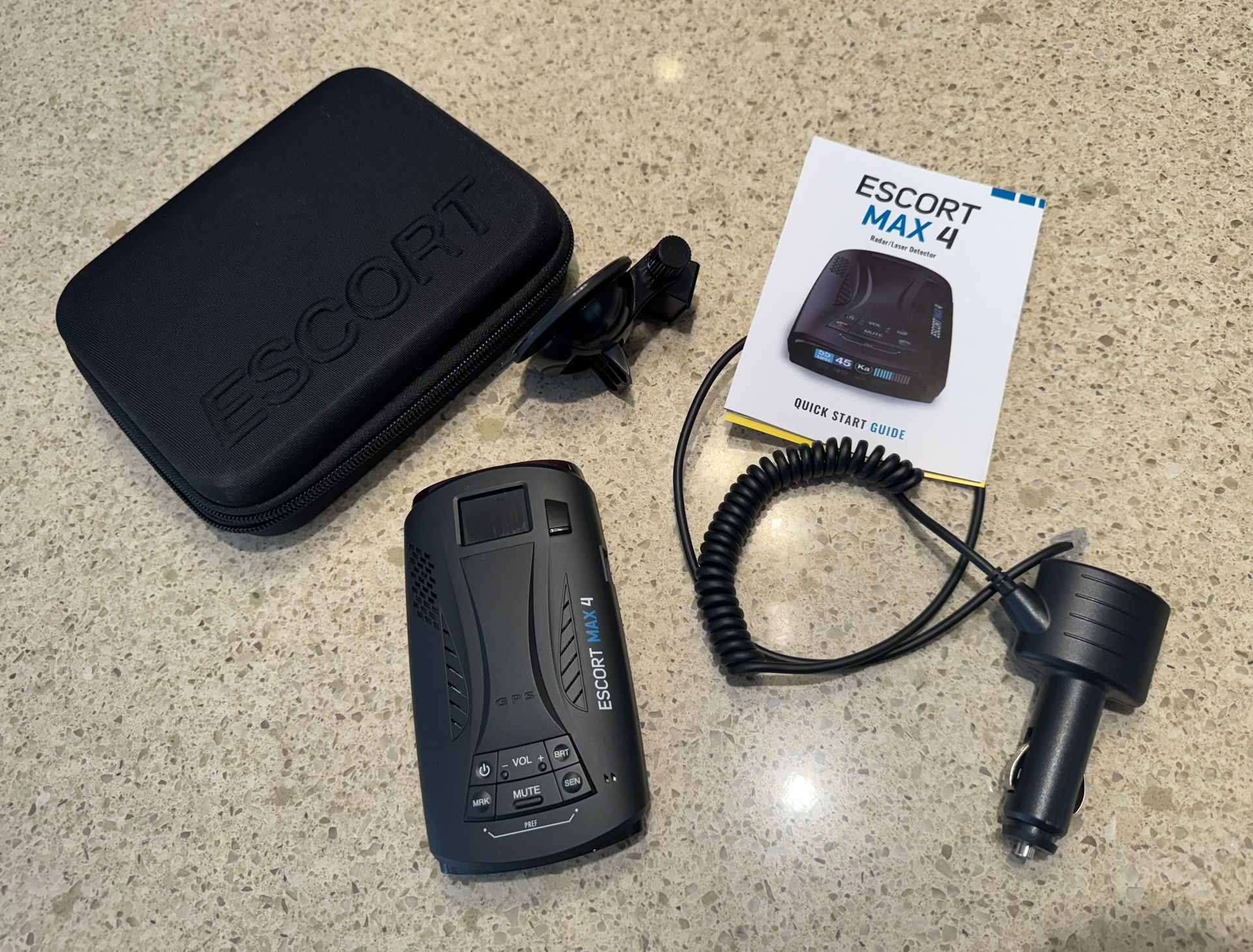 Escort - MAX 4 Radar and Laser Detector, works with Apple CarPlay/Android Auto - Black