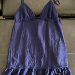 PacSun Navy Blue Babydoll Dress - XLG