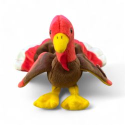 1996 TY Original Beanie Baby “Gobbles” VERY RARE Errors on tags Gasport Misprint