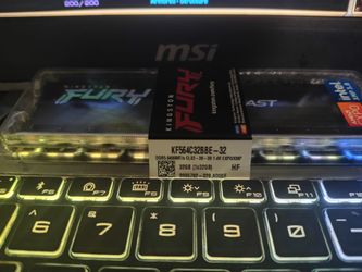 Kingston fury beast 32gb single stick 6400mt/s cl32 -39 - 39 1.4v expo xmp