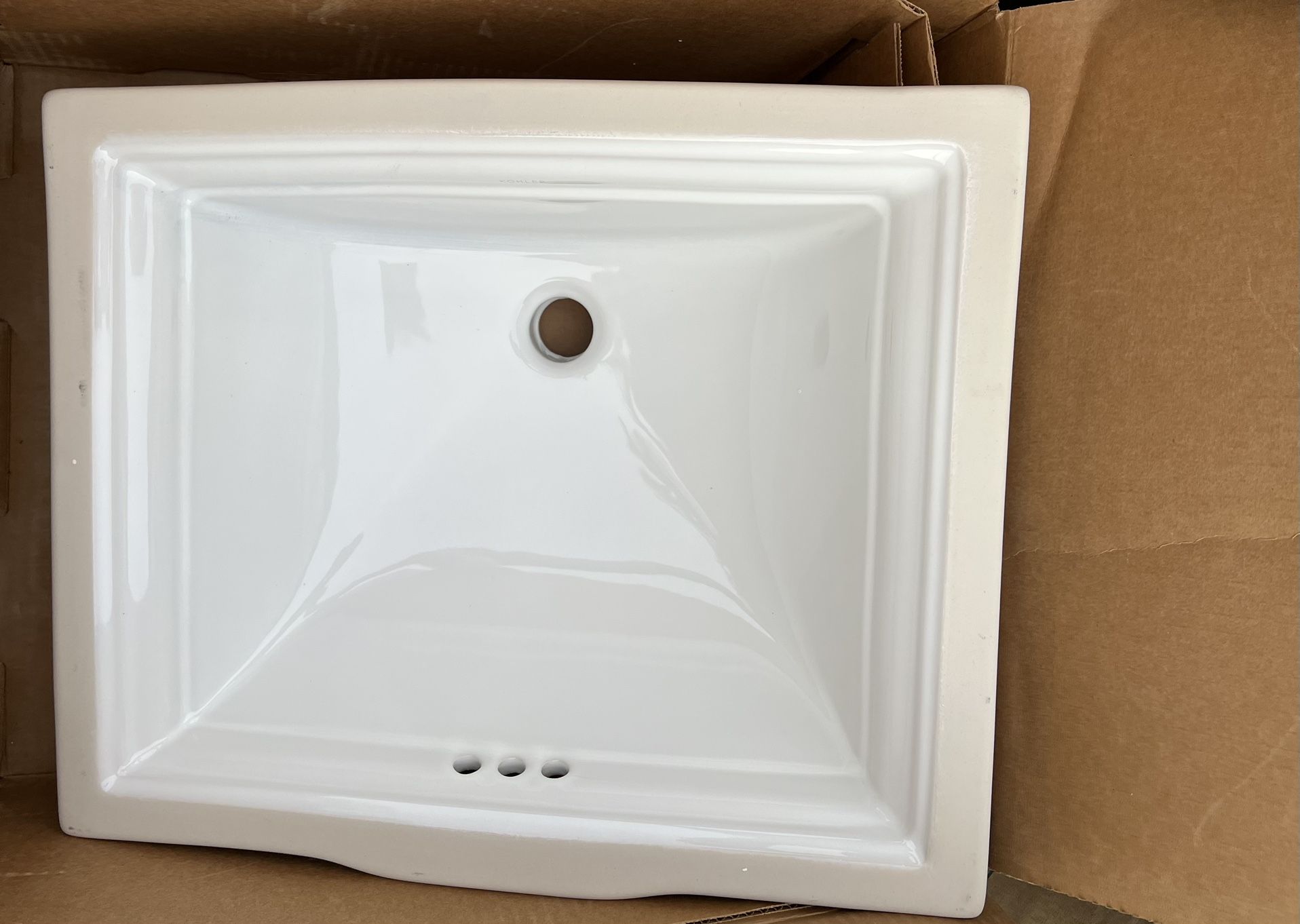 Kohler K 2339 0 Memoirs White 18 1/4 Rectangular Undermount Bathroom Sink, image size:1916x1362