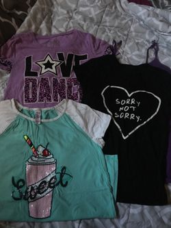 Girls Justice tops various sizes - 16, 18/20(sweet)