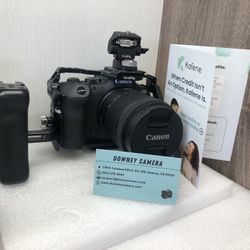 Canon R6 Fully rigged W/cage And Side Handle And 24-105mm Lens