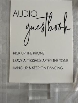 Audio Guest Book Sign