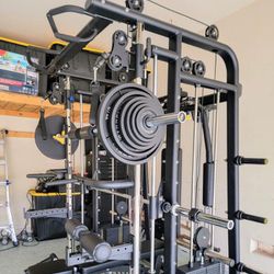 Brand New 💥 Commercial Smith Machine - FREE Delivery - FREE Assembly - Weight Included - Bench Included -  Phoenix Area Special ! 